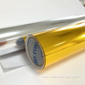 Gold metalized pet film for thermal lamination